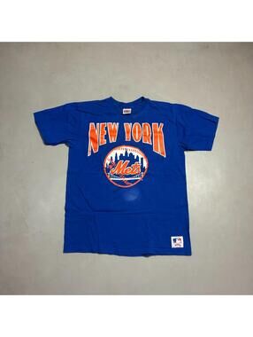 vtg new york mets nutmeg mlb tee made in usa 80s